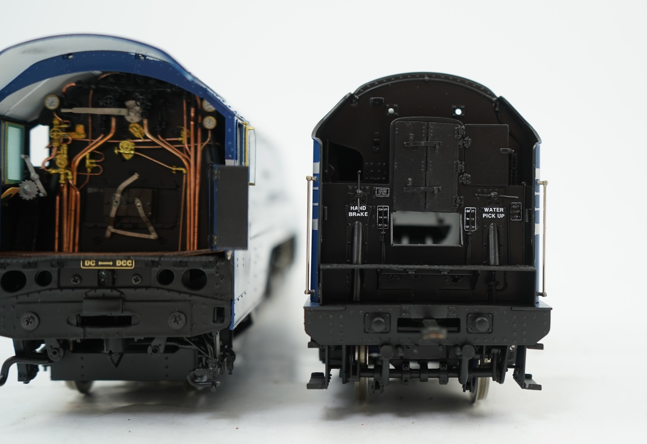 An 0 gauge Masterpiece Models model of LMS streamlined Coronation Class, Princess Alexandra, 6224, 4-6-2 tender locomotive, powered for two rail operation, with original box, instruction booklet and other paperwork.